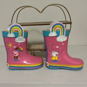 Peppa Pig rain boots, size 5-6